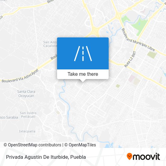 Mapa de Privada Agustín De Iturbide