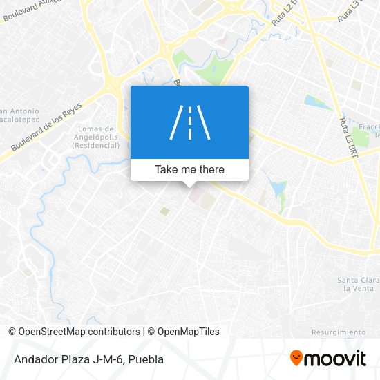 Andador Plaza J-M-6 map