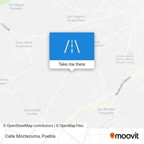 Calle Moctezuma map