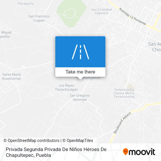 Privada Segunda Privada De Niños Héroes De Chapultepec map