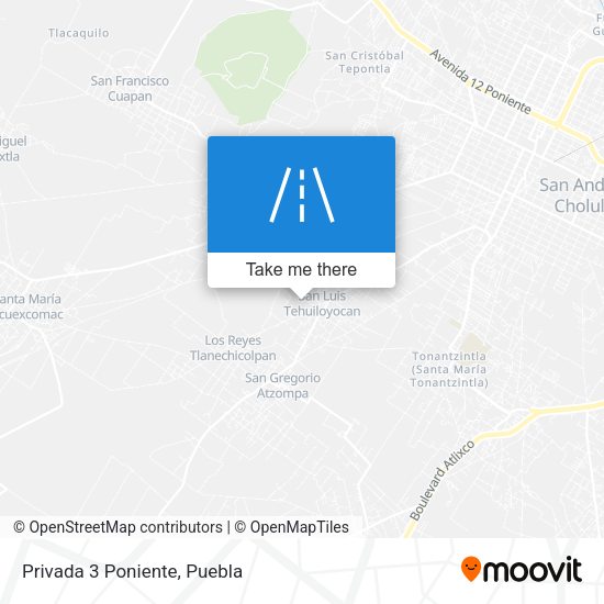 Privada 3 Poniente map