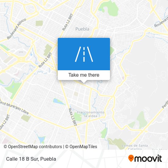 Mapa de Calle 18 B Sur