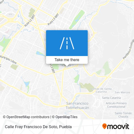 Calle Fray Francisco De Soto map