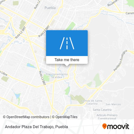 Andador Plaza Del Trabajo map