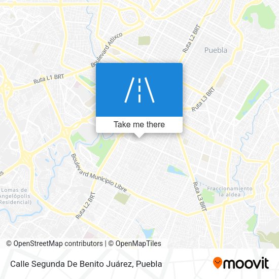 Calle Segunda De Benito Juárez map