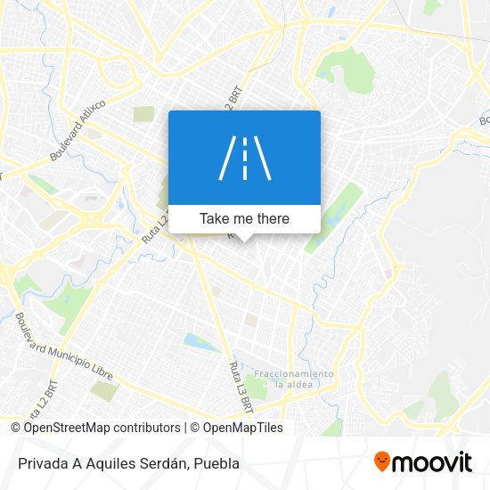 Privada A Aquiles Serdán map