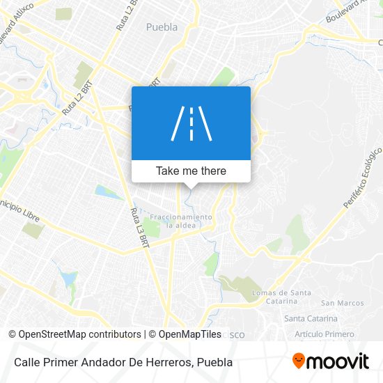 Mapa de Calle Primer Andador De Herreros