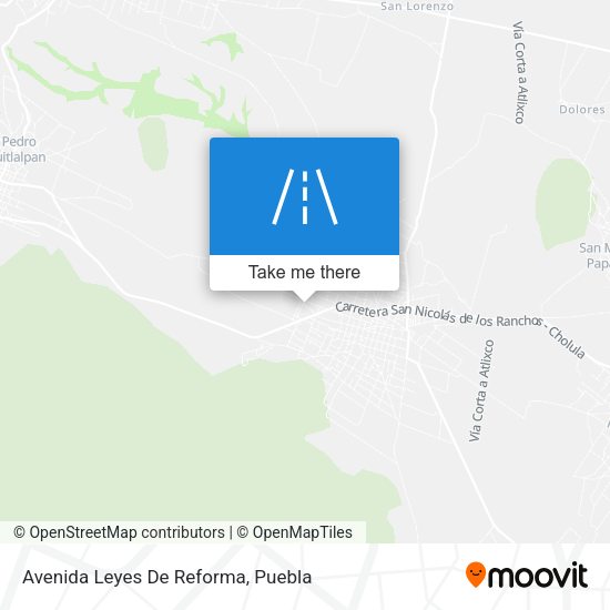 Avenida Leyes De Reforma map