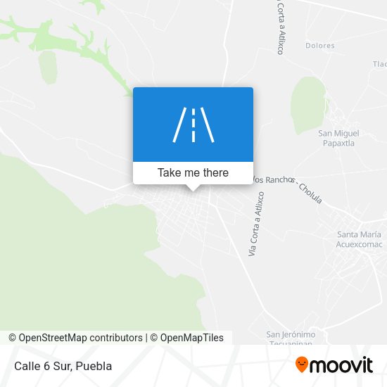 Mapa de Calle 6 Sur
