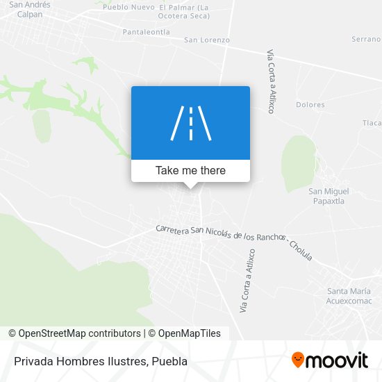 Mapa de Privada Hombres Ilustres
