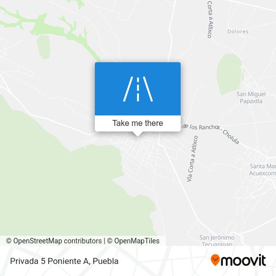Mapa de Privada 5 Poniente A
