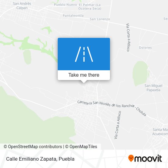 Mapa de Calle Emiliano Zapata
