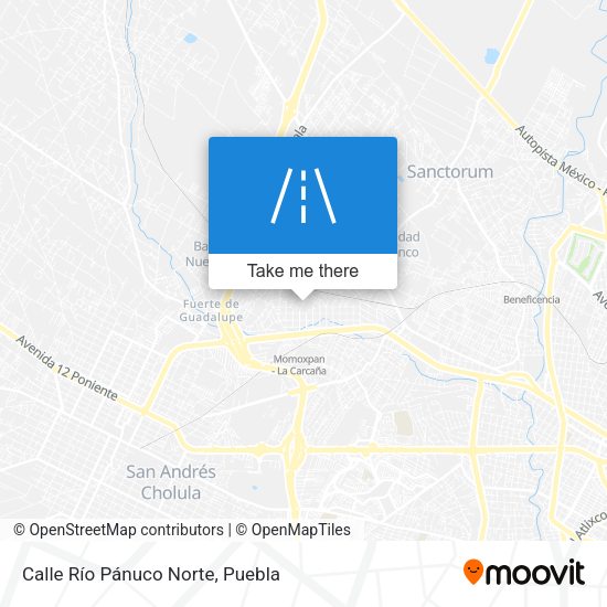 Calle Río Pánuco Norte map