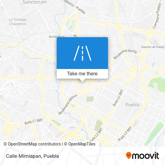 Mapa de Calle Mimiapan