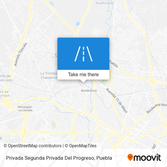 Privada Segunda Privada Del Progreso map