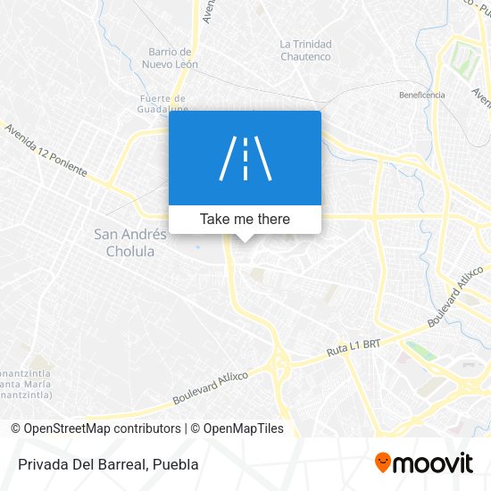 Mapa de Privada Del Barreal