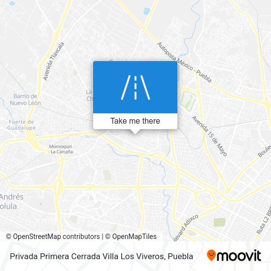 Privada Primera Cerrada Villa Los Viveros map
