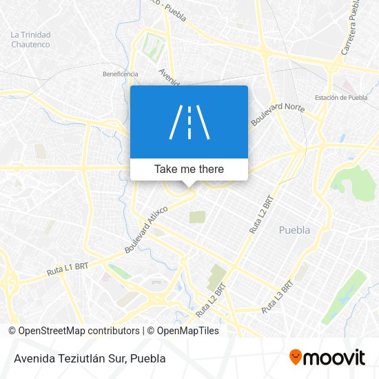 Mapa de Avenida Teziutlán Sur