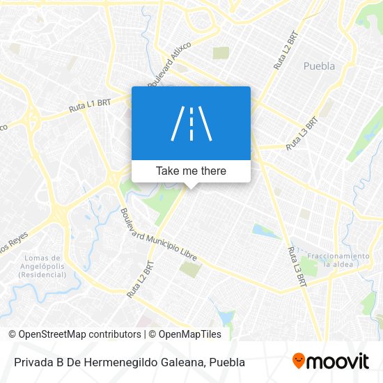 Mapa de Privada B De Hermenegildo Galeana