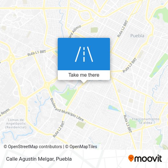 Calle Agustín Melgar map