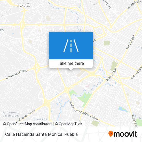 Mapa de Calle Hacienda Santa Mónica