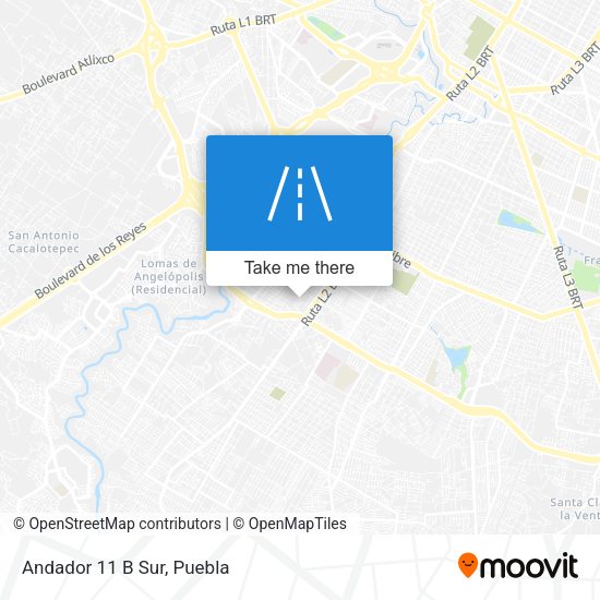 Mapa de Andador 11 B Sur