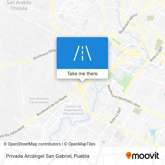 Mapa de Privada Arcángel San Gabriel