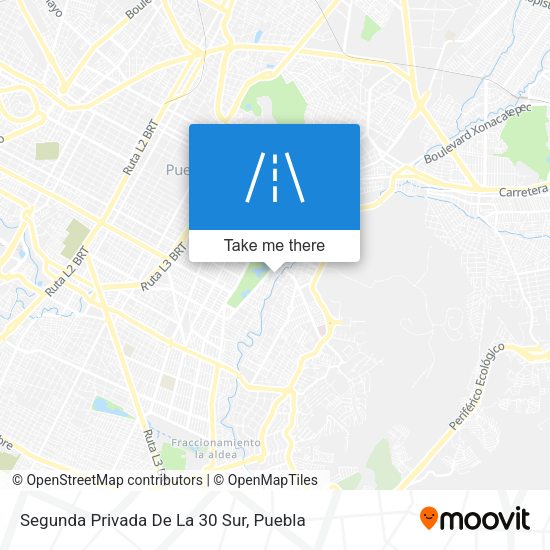 Segunda Privada De La 30 Sur map