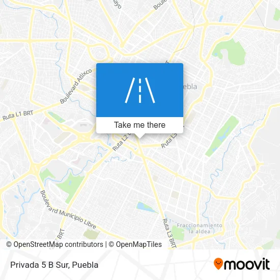 Privada 5 B Sur map