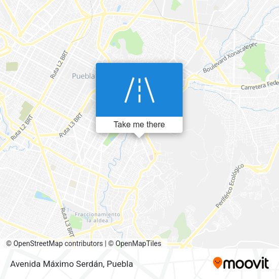 Mapa de Avenida Máximo Serdán