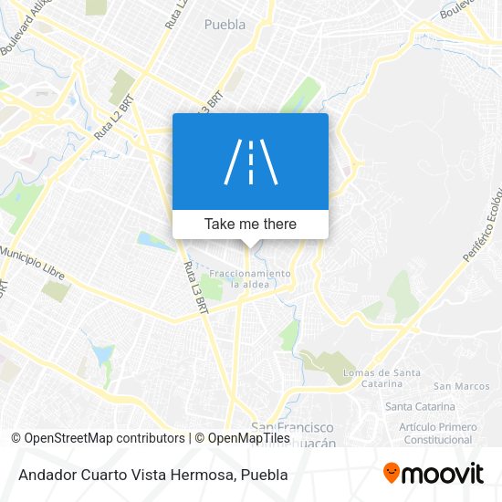 Mapa de Andador Cuarto Vista Hermosa