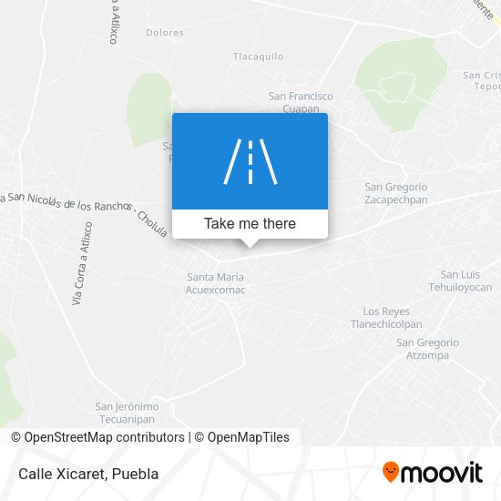 Mapa de Calle Xicaret