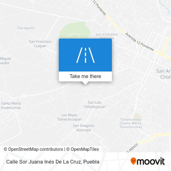 Mapa de Calle Sor Juana Inés De La Cruz