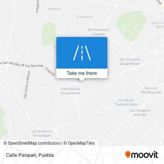 Mapa de Calle Parquet
