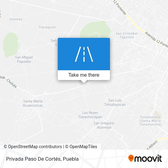 Mapa de Privada Paso De Cortés