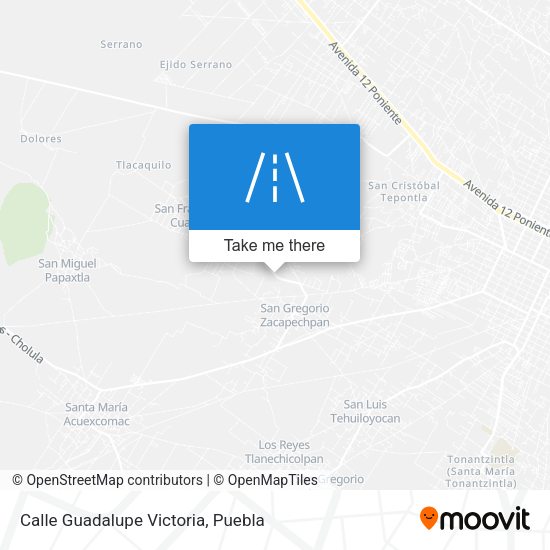 Calle Guadalupe Victoria map