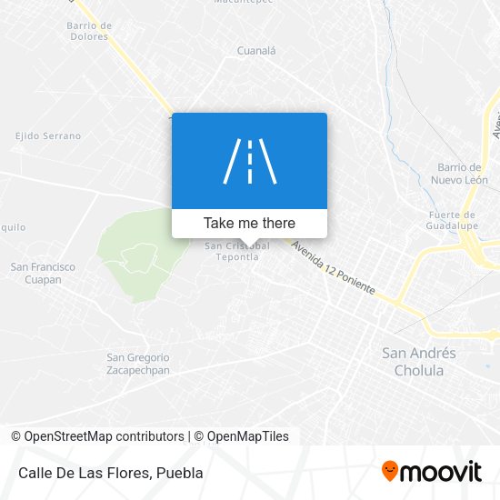 Mapa de Calle De Las Flores