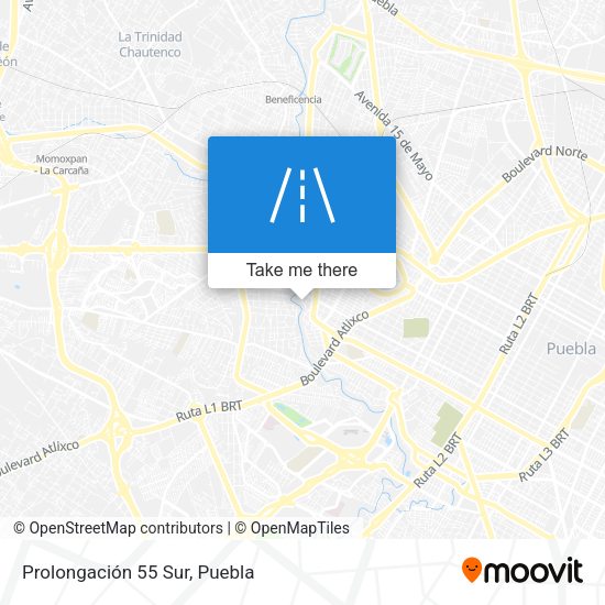 Prolongación 55 Sur map