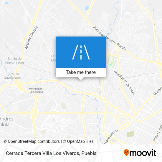 Mapa de Cerrada Tercera Villa Los Viveros