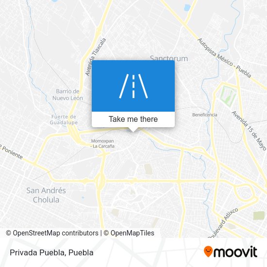 Mapa de Privada Puebla