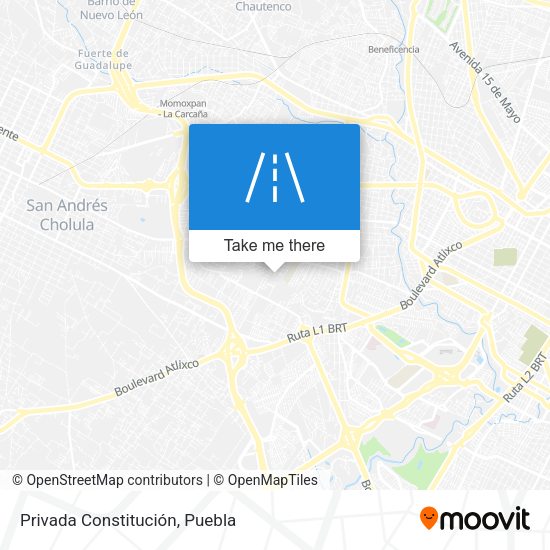 Privada Constitución map
