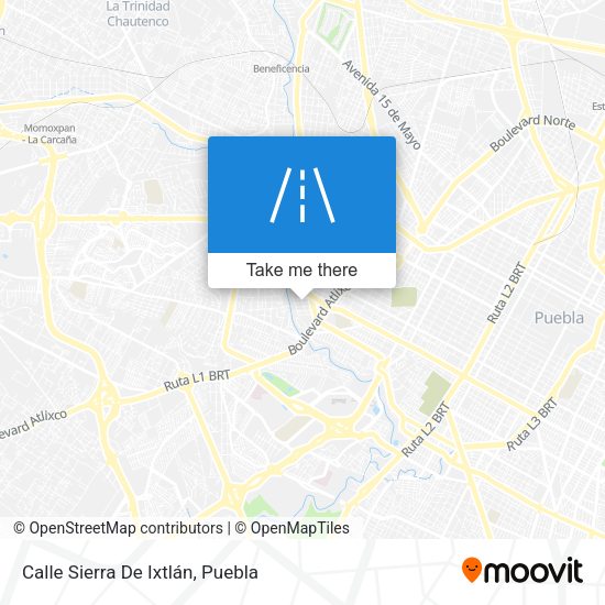 Calle Sierra De Ixtlán map