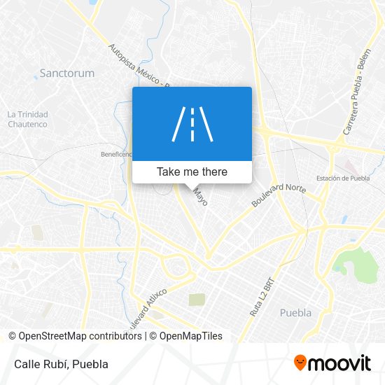 Mapa de Calle Rubí