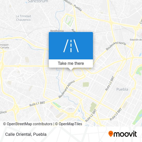 Mapa de Calle Oriental