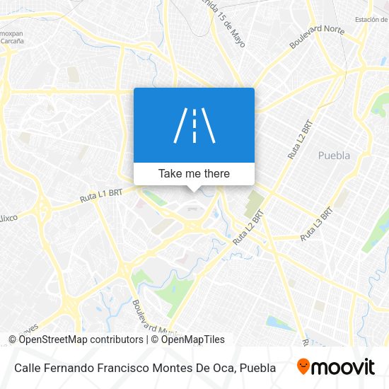 Calle Fernando Francisco Montes De Oca map