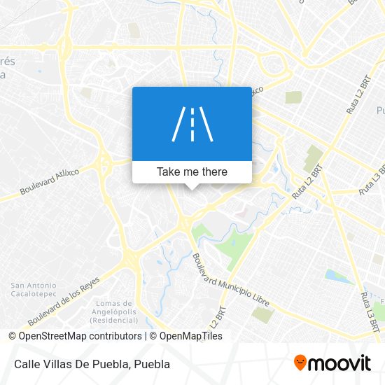 Calle Villas De Puebla map