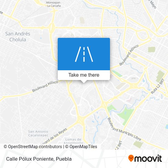 Calle Pólux Poniente map