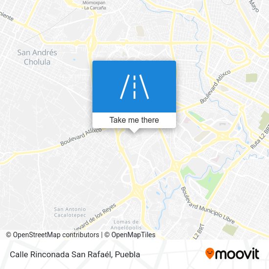 Calle Rinconada San Rafaél map