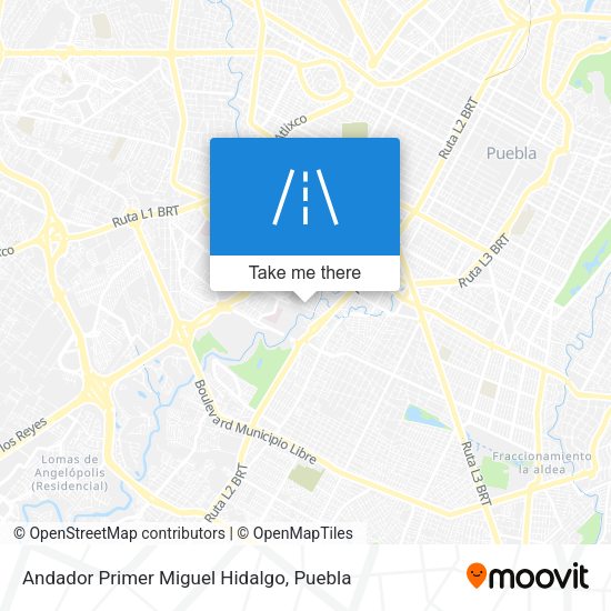 Mapa de Andador Primer Miguel Hidalgo