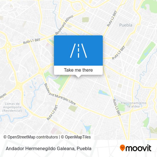 Andador Hermenegildo Galeana map